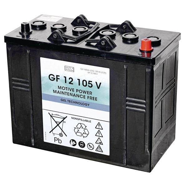 Cleancraft Gel-Batterie-Set, Batterie-Set ASSM 650, ASSM 800 Gel 12V, 105A, 7210012