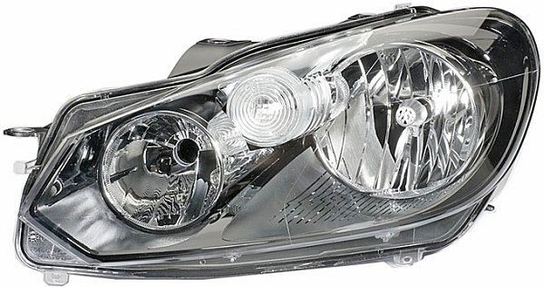 HELLA Halogen/FF-Hauptscheinwerfer - für u.a. VW Golf VI (5K1) - ECE - für Linksverkehr - links, 1LG 009 901-231