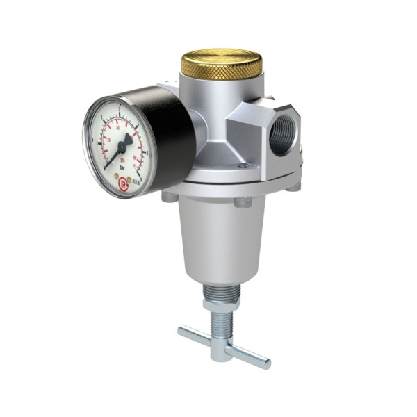 Riegler Konstant-Druckregler inklusive Manometer, BG 3, G 1/2, 0,1 - 3 bar, 147498