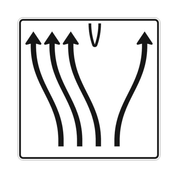 Stein HGS Überleitungstafel Verkehrszeichen StVO 501-75, Alform, RA3, RA3, Alform, 501-75.0005