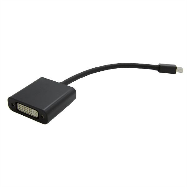 VALUE Mini DisplayPort-DVI Adapter, Mini DP ST - DVI BU, 12.99.3128