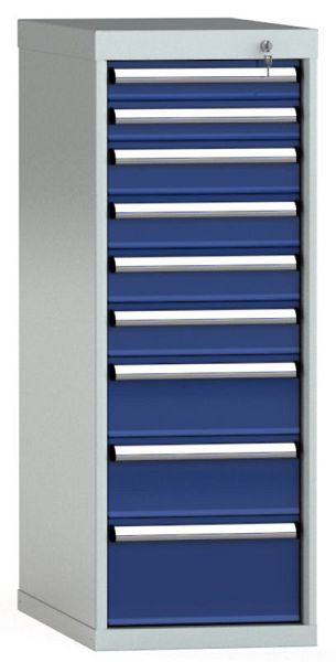 KLW Schubladenschrank 1150 x 419 x 750 mm H x B x T, Einbaumaß: 150 mm, Einteilung: 18x36 Einheiten, EA / 100 kg, SDB1150-09EP-001