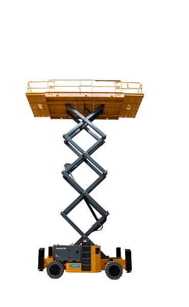 Haulotte Scherenarbeitsbühne elektrisch, 15m Arbeitshöhe & 4,90m Plattformlänge mit Ausschub, HS15 E