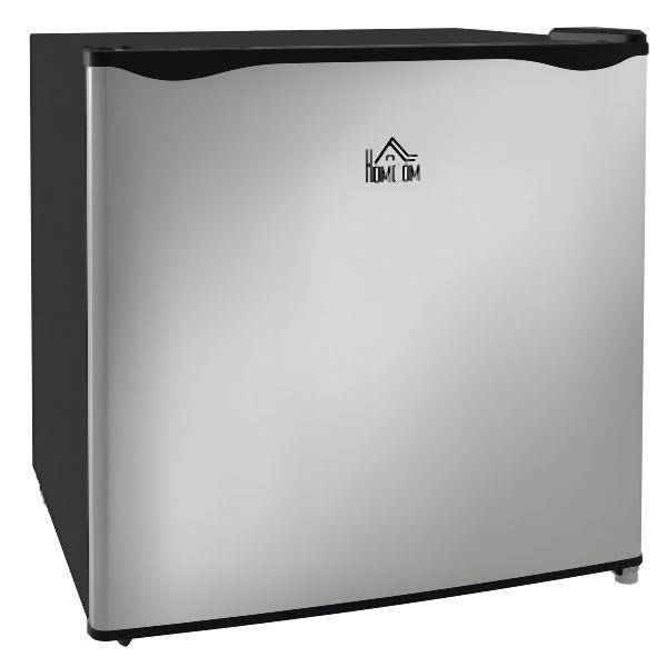 HOMCOM Mini-Gefrierschrank, 47L x 44,2B x 48,8H cm, Silber, 800-127V90SR, 4255826809177