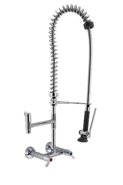 KBS PREMIUM SHRINK Geschirrwaschbrause Schwenkhahn und BEST-Semi LOW-FLOW Brausekopf, Zweilochmontage, 251 x 348 x 632 mm, 20922025