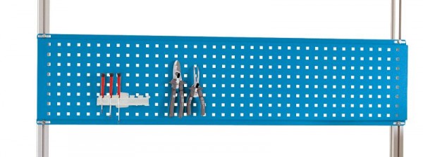 Manuflex ESD-Werkzeug-Lochplatte für CANTOLAB, Nutzhöhe = 300 mm, für Tischbreite 1200 mm, Lichtblau, LZ8276.5012