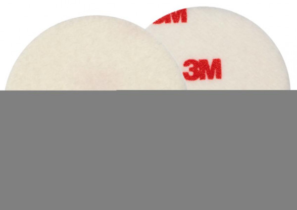 3M Finesse-it Polierfilz, rot/weiß, 76,2 mm, hart, VE: 500 Pads, 7000016905