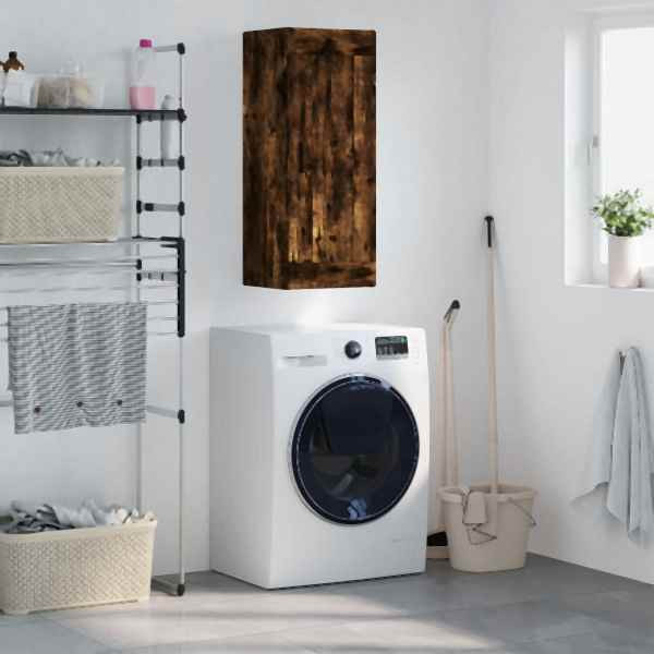 vidaXL Wandschrank Räuchereiche 34,5x34x90 cm Holzwerkstoff, 830521