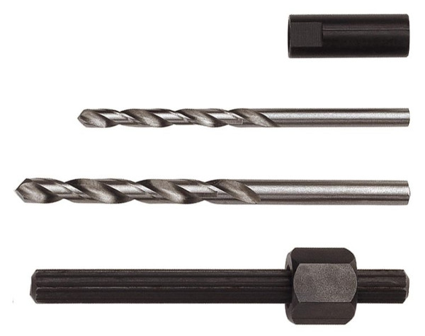 KUKKO Schraubenausdreher mit Bohrern und Bohrbüchse, Schraubengewinde: M8-M9, 49-U-12