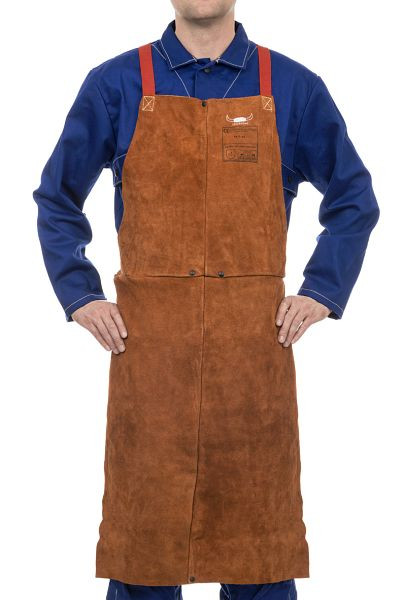 ELMAG Schweißerschürze WELDAS 44-7142 W, STEERSOtuff® Größe 80 x 107 cm / mit Hosenträger, 58161