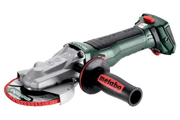 metabo Akku-Flachkopf-Winkelschleifer WVBF 18 LT BL 11-125 Quick metaBOX 165 L, 601307840