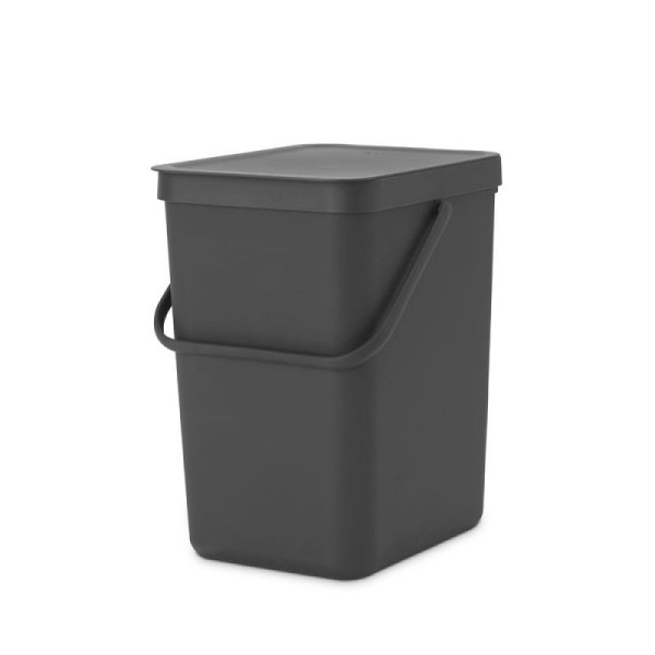 STEIN HGS Abfallsammler Sort & Go, grau, Gesamthöhe 401 mm, 25 Liter, 83478.0018