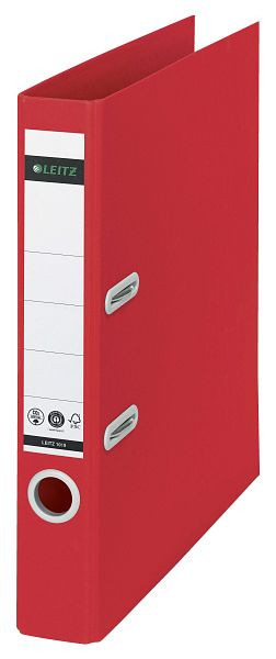 LEITZ 1019 Qualitäts-Ordner Recycle 180°, A4, 50 mm, klimaneutral, rot, 1019-00-25