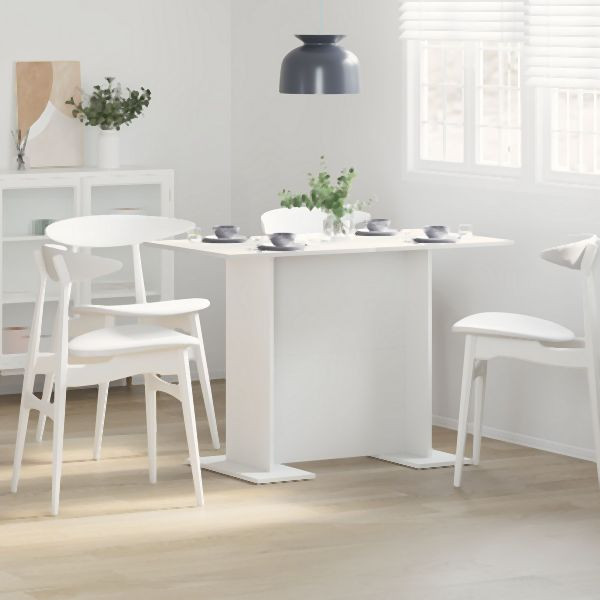 vidaXL Esstisch Weiß 110x60x75 cm Holzwerkstoff, 863160