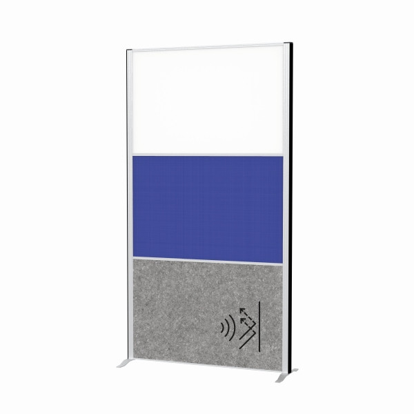 MAUL Stellwandsystem MAULconnecto WB Textil Akustik dunkel, Standversion, 9651695