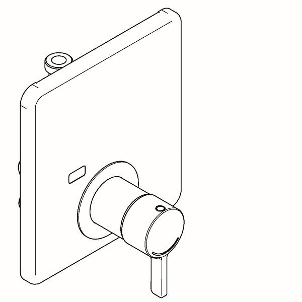 KWC Thermostatbatterie, F5, EHM, UP, zur Umrüstung AQRM688/698, Hygieneeinheit, 2030066508