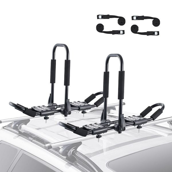 VEVOR Kajak-Dachgepäckträger, 1 Paar J-Bar, Weich, Befestigung Oben, Surfbrett, Kanu, SUP, Skiboard, Montage an Auto, SUV, Lkw, 2H1KHJG2J000BSG1PV0