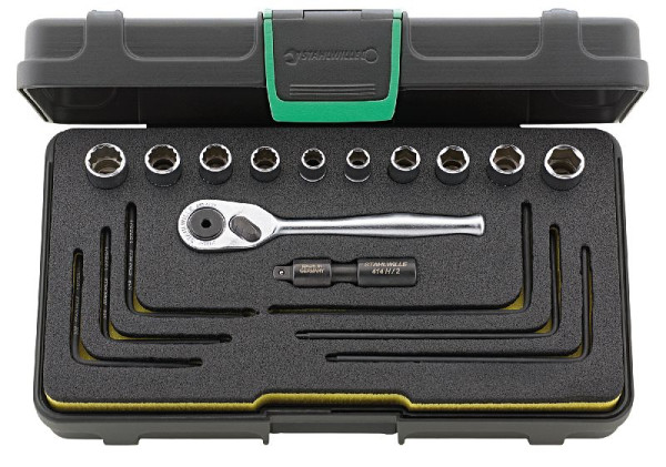 STAHLWILLE 6,3 mm (1/4") Hi-Lok-Steckschlüsselgarnitur Nr.40a/40aD/16/2 40A/40AD/16/2 18-teilig, 96016304