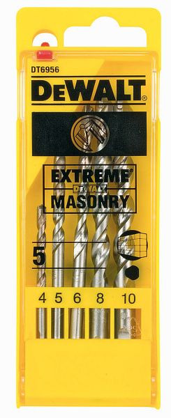 DeWalt Steinbohrer-Set 5-teilig, in Kunststoffkassette, DT6956-QZ