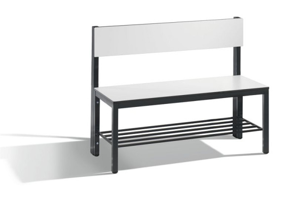 C+P Sitzbank mit Rückenlehne, Basic Plus, H796xB1000xT407mm, 8060-310 S10000