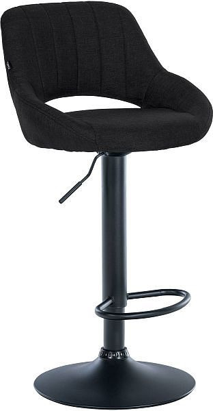 CLP Barhocker Milet Stoff schwarz, schwarz, 321291