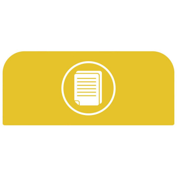 STEIN HGS Configure Recycling-Station Hinweistafel Papier, gelb, 57 Liter, BE, 84088.0005