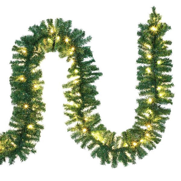 casaria Weihnachtsgirlande 5 Meter Innen- und Außenbereich, 101778