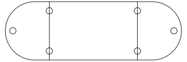 Hammerbacher Meeting Tischsystem K-Serie Set K2, 280 x 80 cm, 2x VKPA0, 1x VKP16, 6x VSTFK, Weiß, VSETK2/W/C