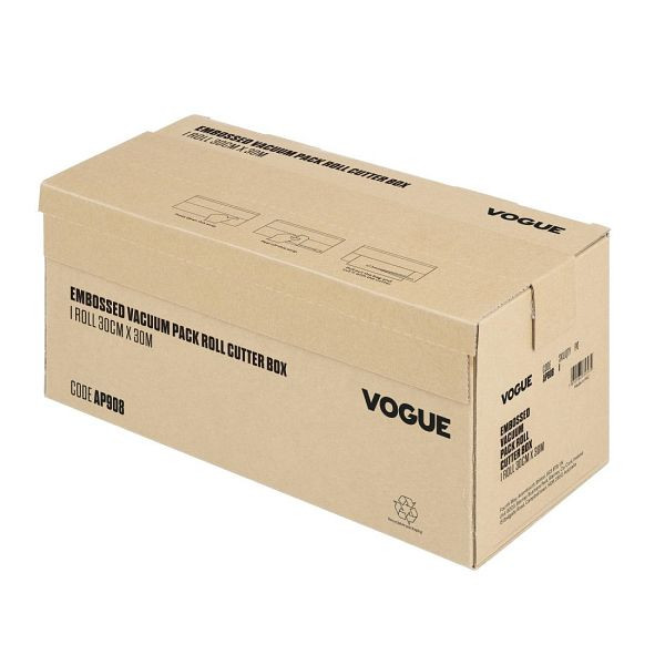Vogue Vakuumierbeutel Rolle mit Schneidefunktion, 300 mm breit, Kartonbox, AP908