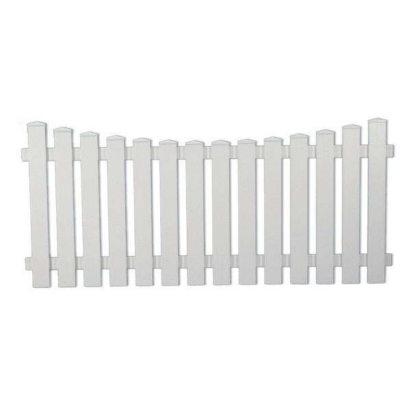 T&J LIGHTLINE Vorgarten Tiefbogen, weiß, 180 x 80/70 cm, 46296