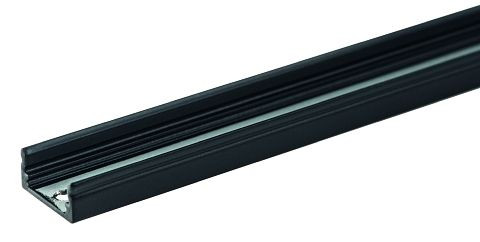 rutec Aluminiumprofil 17/8 schwarz 2 Meter, 65502