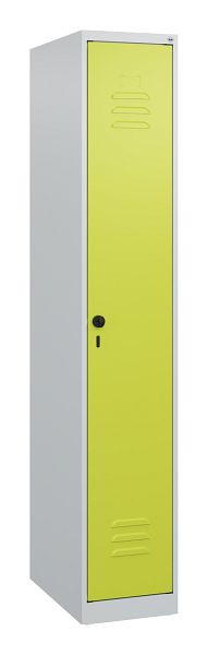 C+P Umkleidespind Classic PLUS mit Mitteltrennwand, 1700x300x500mm, 7035/0024, Drehriegel, 0800007-10F S10009