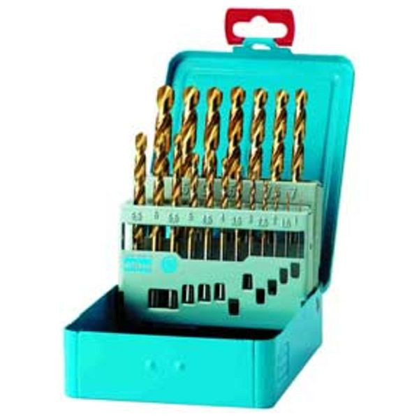 Dönges Spiralbohrer-Satz DIN 338 N, HSS TiN, 1,0-10,0 mm, 0,5 mm steigend, 106087