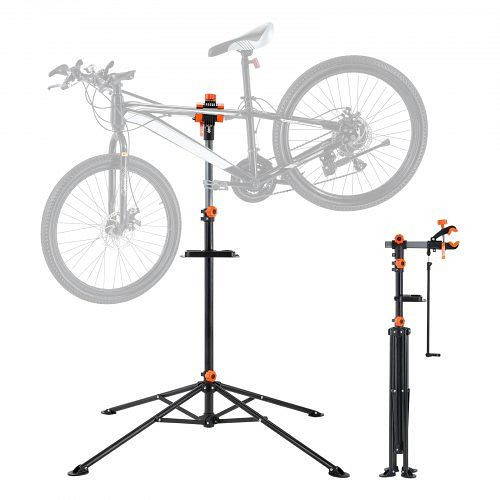 VEVOR Fahrradreparaturständer, 36,3 kg, 102-160 cm Höhenverstellbarer Fahrradständer mit vier Standbeinen Schwarz, ZXCWXZJGZLDSC784IV0