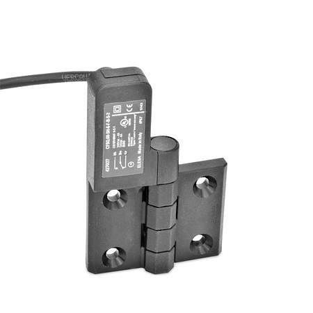 Ganter Scharniere mit Anschlusskabel (GN 239.4-70-53-SL-AK-2), 239.4-70-53-SL-AK-2