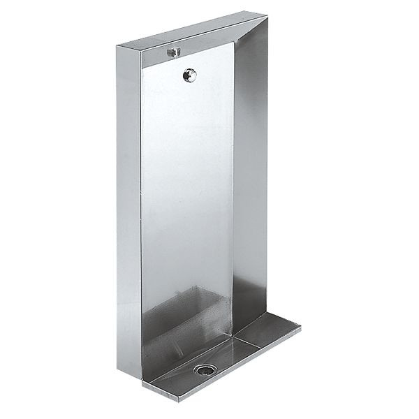 KWC Urinalstand, Campus, Edelstahl, 1 Spritzkopf, 600x1076x260 mm, 2000100030