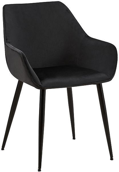 CLP Esszimmerstuhl Luena Samt, schwarz, 327423, 4255716377380