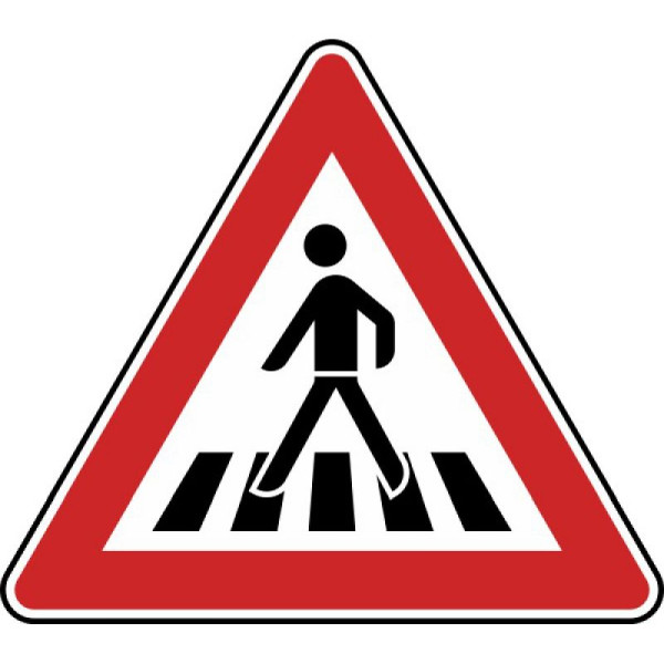 Stein HGS Fußgängerüberweg, Aufstellung rechts Nr. 101-11, 900 mm, RA1, Flachform 3 mm, 101-11-213