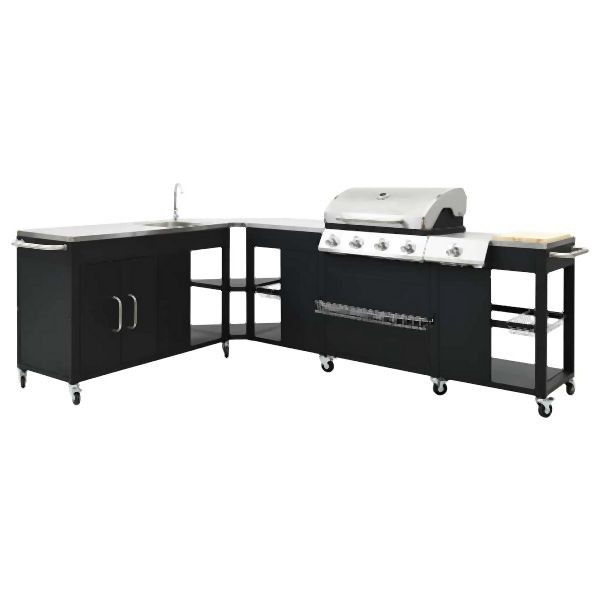 vidaXL Gasgrill-Set 4+1 HOEK DE & AT Modell, 40427, 8718475803874