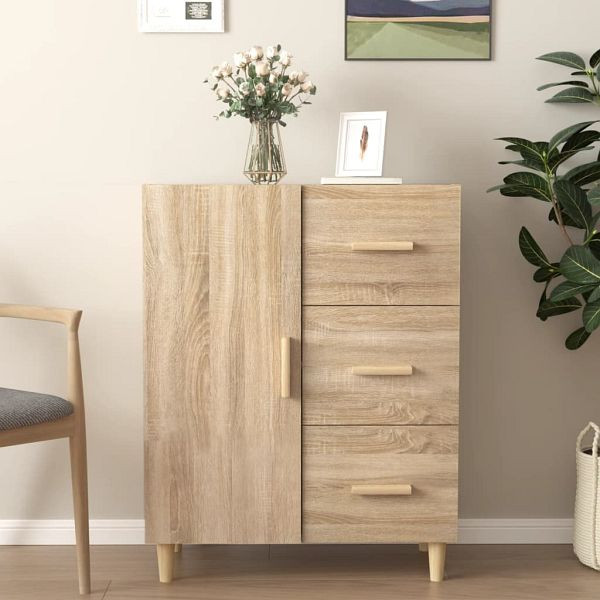 vidaXL Sideboard Sonoma-Eiche 69,5x34x90 cm Holzwerkstoff, 812171
