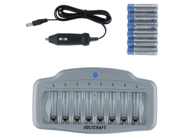 Metrel Schnellladegerät für 8 AA-Akkus, 6NiMH, A 1160, 20991098