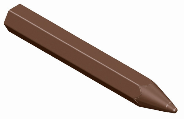 Schneider Schokoladen Form - Bleistift, 275 x 135 x 24 mm - Doppelform / 117 x 15 x 6,5 mm, 2 x 9,5 gr, 2 x 5 Stück, 421622