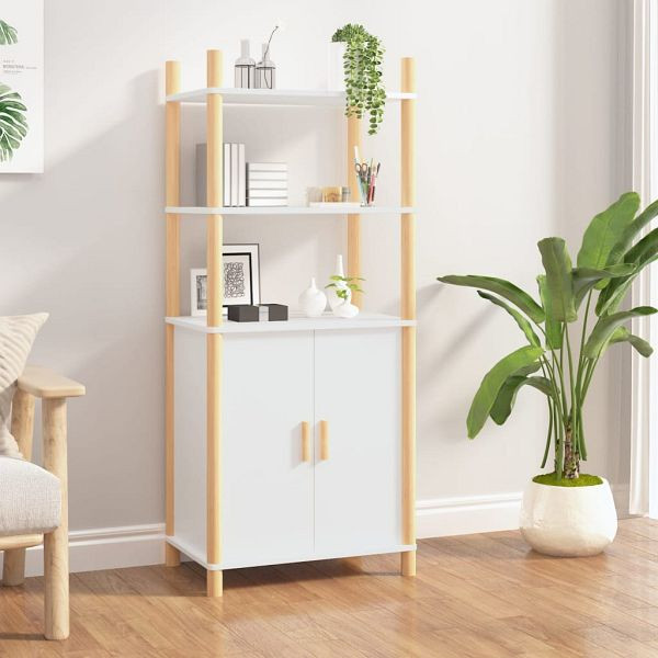 vidaXL Highboard Weiß 60x40x141 cm Holzwerkstoff, 345693