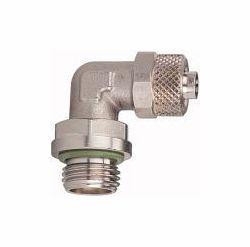 Riegler Winkel-Einschraubverschraubung, drehbar, Außengewinde zylindrisch mit O-Ring (FKM), 110559