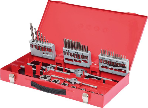 KS Tools HSS Gewindeschneidwerkzeug-Satz, 44-teilig, 331.0644