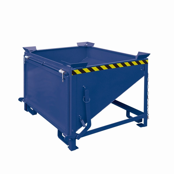 Eichinger Industrie Silobehälter mit großflächiger Schüttklappe, 750 Liter enzianblau, 20531000000097