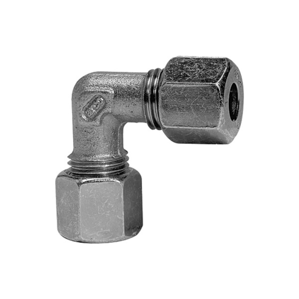 Riegler Winkel-Verschraubung, Rohr-Außen-Ø 28 mm, Stahl verzinkt, 159699