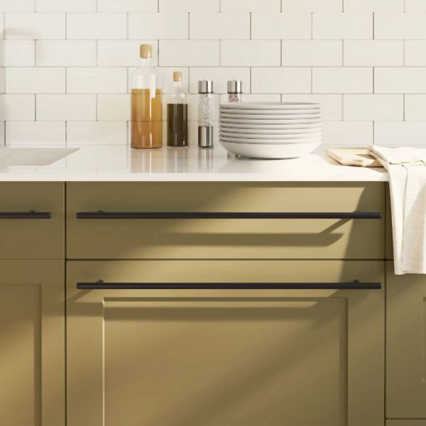 vidaXL Möbelgriffe 20 Stk. Schwarz 480 mm Edelstahl, 3203610
