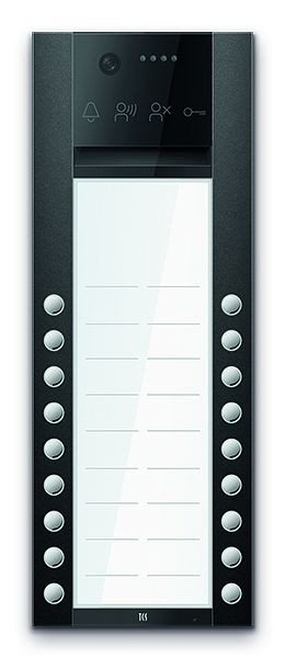 TCS Türkontrollsystem PES PRO IP Video Außenstation 18T 2 Spalten AP RAL7016 anthrazitgrau, AVA430218-0017