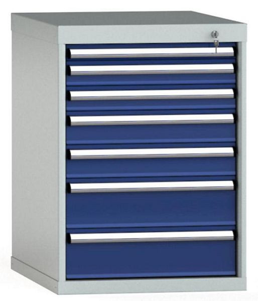 KLW Schubladenschrank 800 x 572 x 750 mm H x B x T, Einbaumaß: 700 mm, Einteilung: 27x36 Einheiten, VU / 200 kg, SEB0800-07UP-001